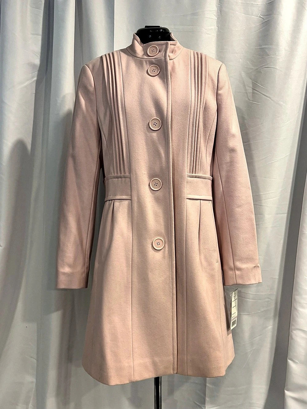 Larry Levine Wool Blend Coat in Pink Size 6P NWT